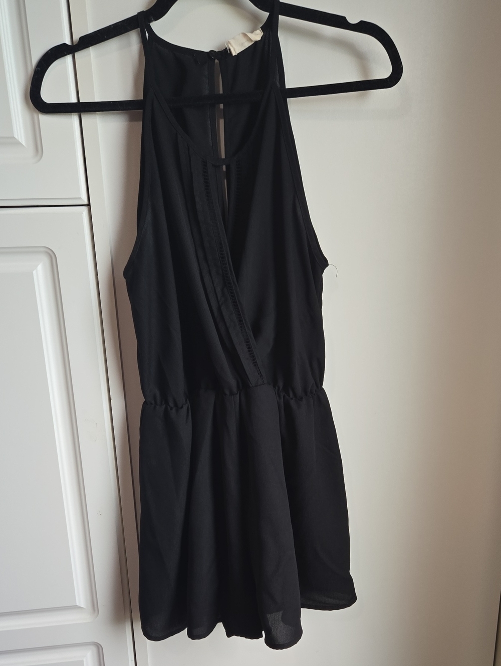 Black Halter Romper
